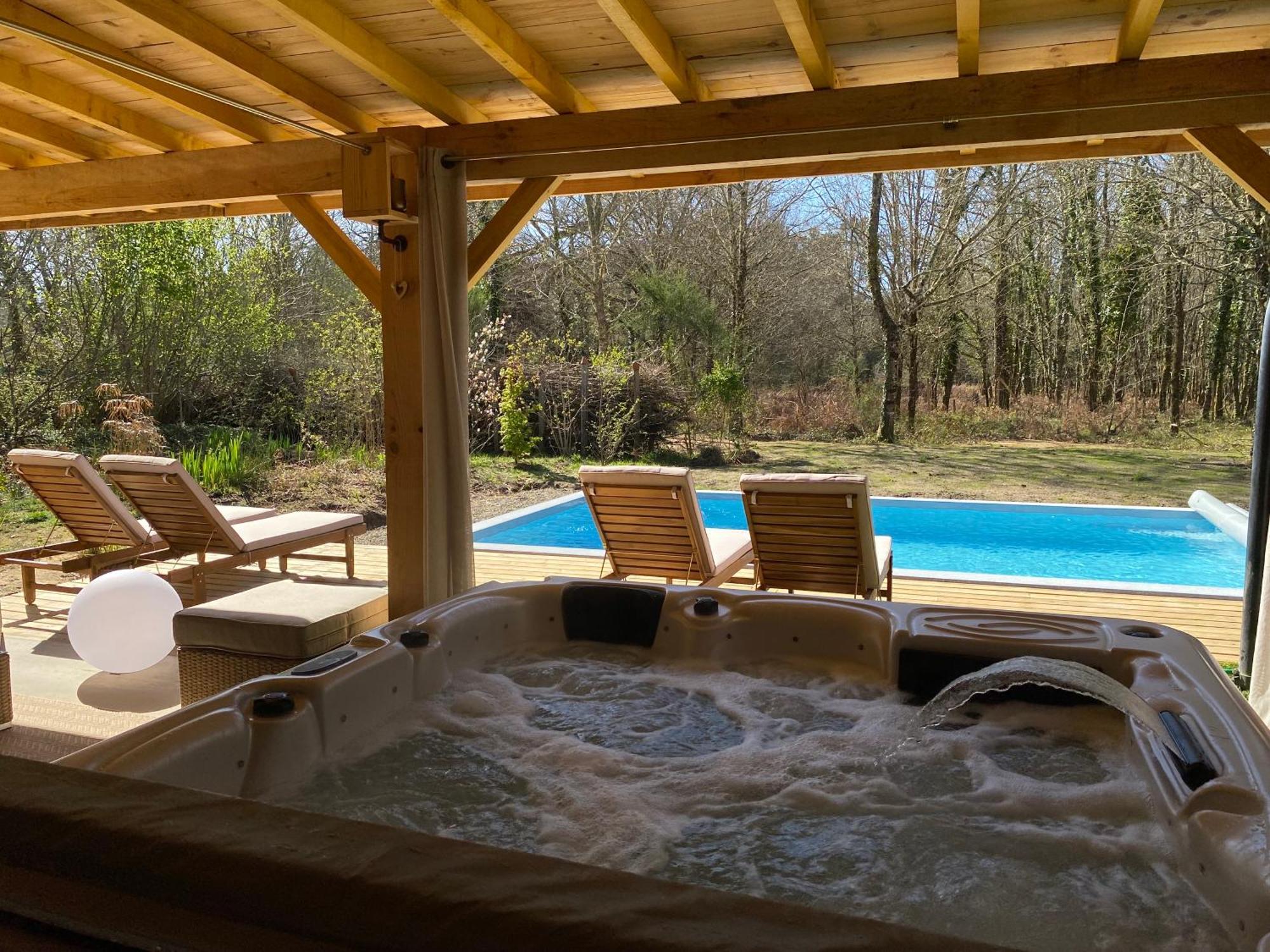 Gites & Spa De Charme " Ploum" Pouydesseaux Kültér fotó