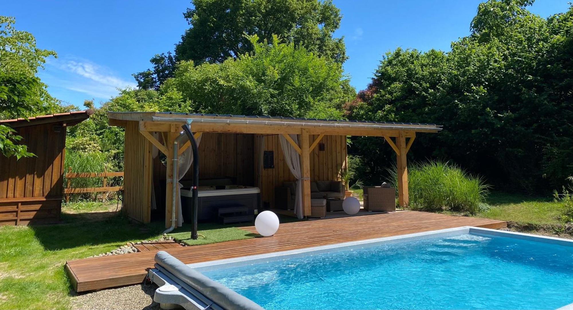 Gites & Spa De Charme " Ploum" Pouydesseaux Kültér fotó